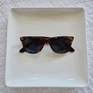 Blue tint tortoise Ray-Ban wayfarers
